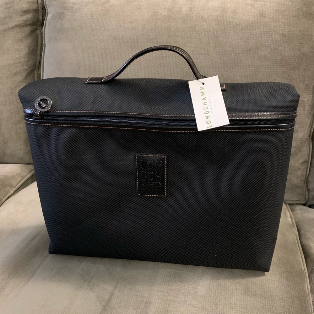 Longchamp Boxford Canvas Briefcase **best offer**